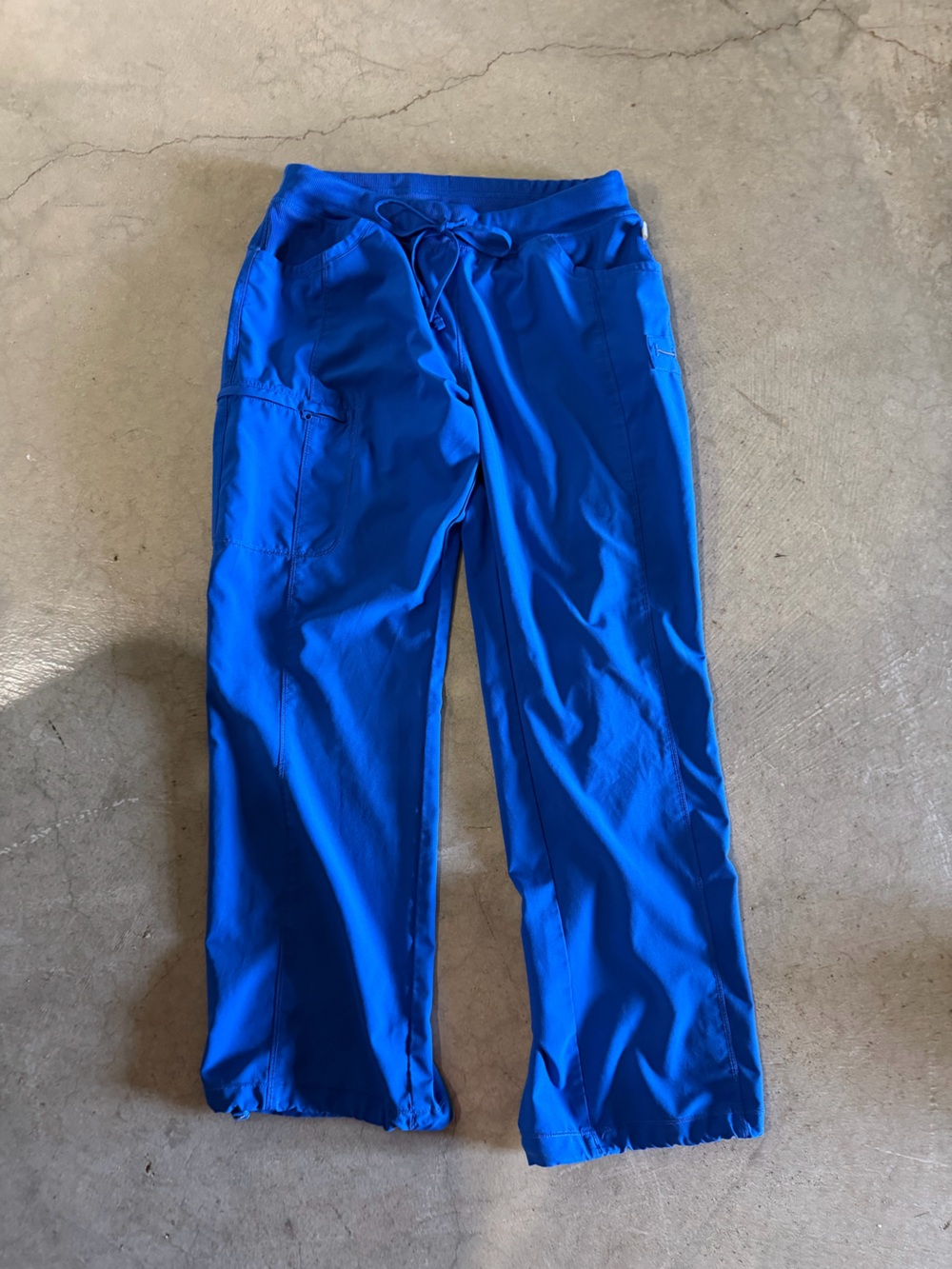 Cherokee infinity royal blue elastic bottom pants